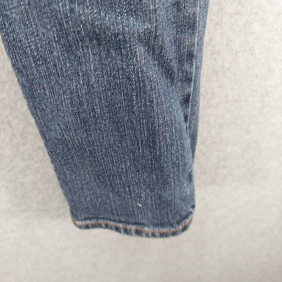 Womens Refuge Jeans Size 7R Solid Blue Straight Leg Regular Fit Denim Pants - Picture 4 of 16
